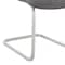 Armen Living Pacific Dining Room Accent Chair in Gray Fabric and Brushed Stainless Steel Finish, PK2 LCPCSIGRFBC - alternate 7